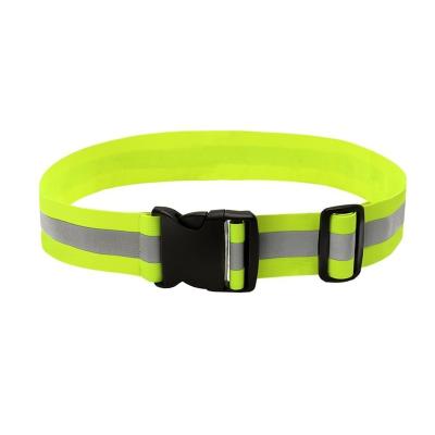 China Safety Elastic Adjustable Safety Cycling And Running High Visibility Safety Harness 3M Scotchlite Reflective Belt With Customized Logo for sale