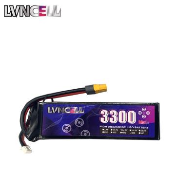 China RC Toys Toys LiPo Battery 14.8V 3300mAh 65C For RC Airplanes Quadrotor Car Drone 4S RC Battery for sale