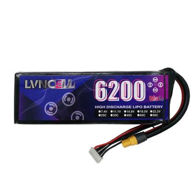 China Rechargeable Video Game Player RC Battery Pack LiPO 11.1V 6200mAh 3S For Quadcopter Drone for sale