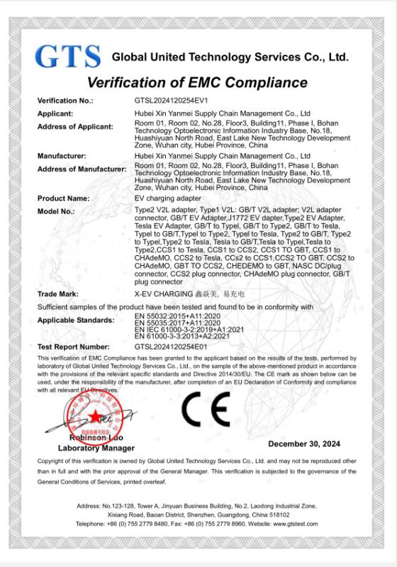 CE - Hubei Xinyanmei Supply Chain Management Co., Ltd.