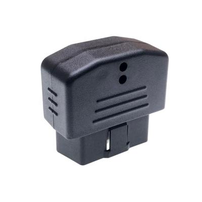 China 16 Pin OBD Connector OBDII Male Connector OBD2 Connector with Plastic Housing with LED holes for sale