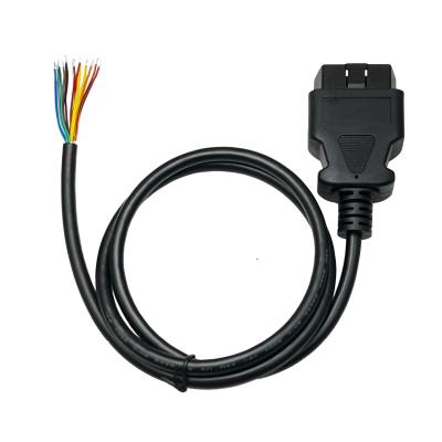 China 16PIN OBD Cable OBDII J1962 Male Connector to Open Plug Wire OBD Diagnostic Extension Cable 150g Voltage 12V/24V 12V/24V for sale