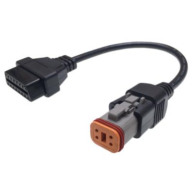 China Harley 4PIN To OBD2 16 PIN Female Adapter Cable For Harley Davidson Harley Motorcycle Cable for sale