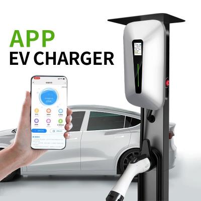 China 32A/40A/48A EV Wall Charger Level2 Wallbox 22kw Type1 Type2 Fast Charging Station for sale