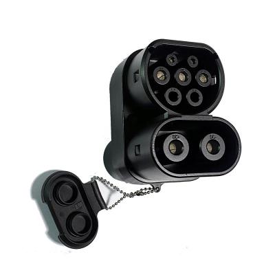 China Overcurrent Protection CCS1 to CCS2 EV Connector Adapter E-mingze DC Charging Adapter 's Product with 7KW Output Power for sale