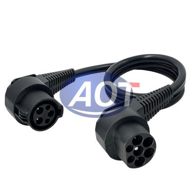 China AOTAI 32A 16A 7.4KW SAE J1772 Type 1 to GBT Electric Vehicle Charger EV Cable for sale