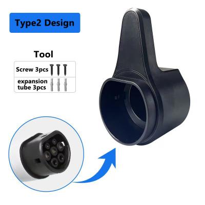 China Coded Lock Type 1 GBT Type 2 EV Charger Cable Plug Holder Dummy Socket IEC 62196-2 Connector for sale