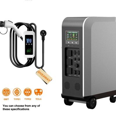 China Portable EV Charging Station 10KWH AC Quick Charger Technology For Home Outdoor for sale