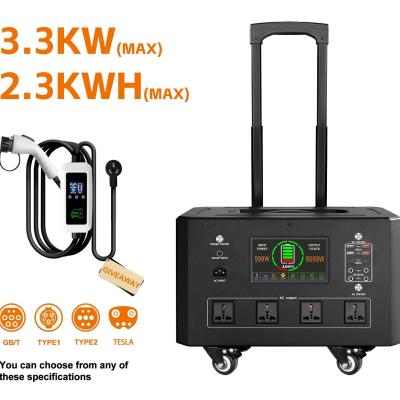 China Emergency Road Rescue Home EV Charging Station With Battery Storage Overvoltage Protection for sale