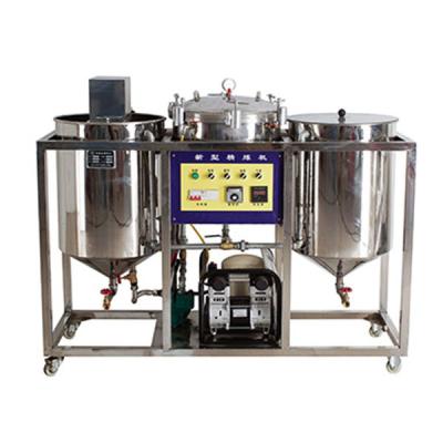 China Energy Saving Batch Edible Oil Refinery Machine for Soybean Oil Refining and Crude Vegetable Oil Deodorizer for sale