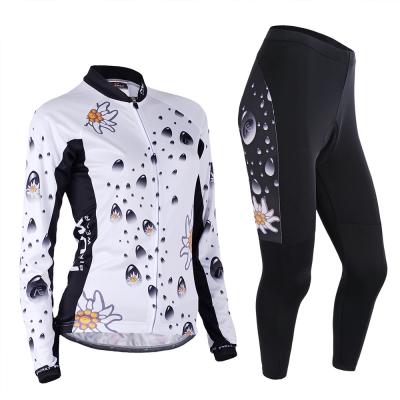 China Hhot-selling Fashion Breathable Design NUCKILY ciclismo ropa Women Cycling Clothes Cycling Clothing Sets 3D Suit Padded Pants for sale