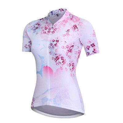 China NUCKILY Antibacterial Free Shipping Pink Sleeve Cycling Short Tank Top For Women Summer Cycling Ridding Quick Dry Shirt for sale