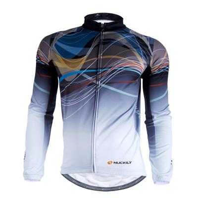 China NUCKILY Antibacterial Mens Winter Long Sleeve Cycling Custom Cycling Shirt Tank Top For Cyclist NJ531-W for sale