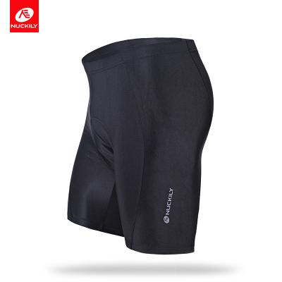 China Nuckily Antibacterial Mens Bicycle Shorts Cycling Shorts Black Plain Padded Sports Shorts for sale