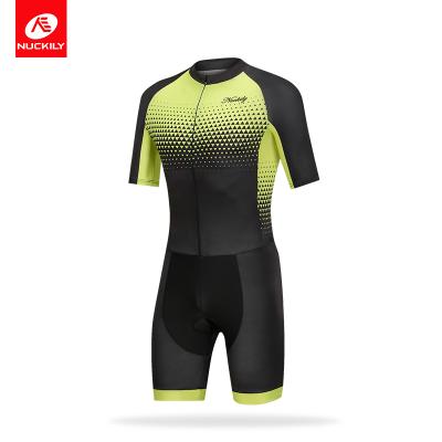 China NUCKILY Antibacterial One Piece Tank Top Triathlon Suit Triathlon Cycling Men Wholesale Custom Breathable Sublimation Tri Suit for sale