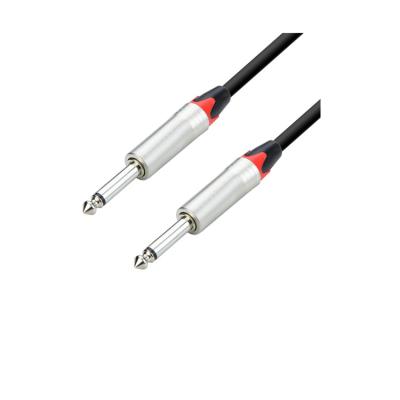 China Multimedia Jinsanhu high quality mono 6.35mm to 6.35mm guitar cable for audio for sale