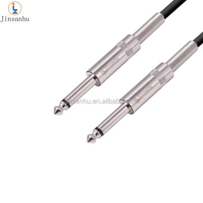 China High quality Rohs CE jinsanhu guitar gold audio music wire audio jack for jacking instrumentation cable 6.35 6.3 6.25 for sale