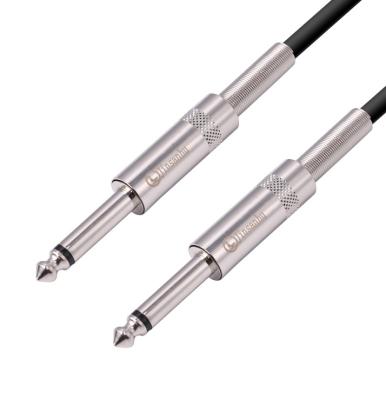 China High Quality Gold Rohs CE jinsanhu guitar musical instrument audio cable wire gold audio jack to rca jack 6.35 6.3 6.25 wholesale for sale