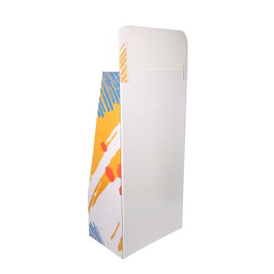 China Customized Pop Cardboard Display Racks Eco - Friendly Floor Display Stand Cardboard Floor Display for sale