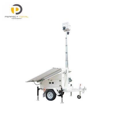 China Waterproof / Waterproof Solar Powered Wireless Security And CCTV Trailer for sale