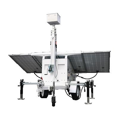 China Mobile Surveillance CCTV Trailer Waterproof / Waterproof Portable System Solution for sale