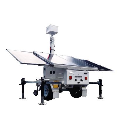 China Cctv Mobile Surveillance Trailer Waterproof / Waterproof Solar Trailer System for sale