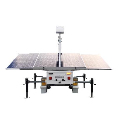 China Waterproof / Waterproof Mobile Outdoor CCTV Equipment Surveillance Trailer for sale