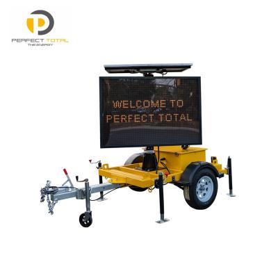 China Outdoor business area protection device signs trailer with p10 p16 p33 display for European market for sale