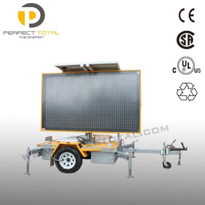 China Outdoor Solar Solar Signage Trailer Portable / Mobile Variable Message Signs for sale