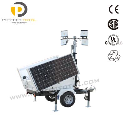 China Industrial Construction Solar&Diesel Light Tower Generator for sale