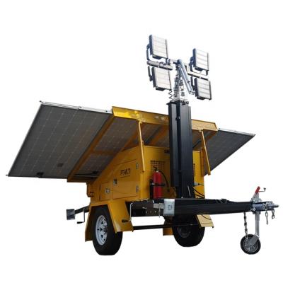 China Solar Sports Stadiums 1200w Mobile Light Tower Instead Of Diesel Light Tower for sale