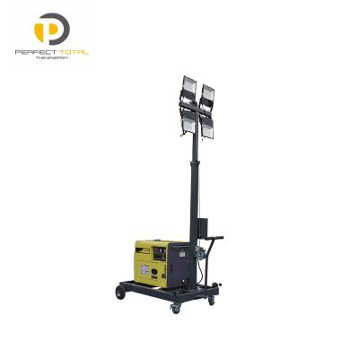 China Sports Stadiums Perfect Total Machines Small Mobile Diesel Light Tower for sale