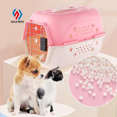 China Saiji Small Dog Carrier Cage Breathable Wholesale Cat Certification A.I.T.A Travel and Outdoor Airline Pet Cage for sale