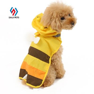 China Summer Viable Wholesale Bee Spring Pet Fashion Manufacturer Saiji Dog Waterproof Clothes for sale