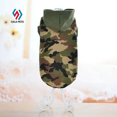 China Large Camouflage Cat Puppy Factory Price Saiji Dog Clothes Supplies Wholesale Coat Viable Anti-Radiation Material for sale