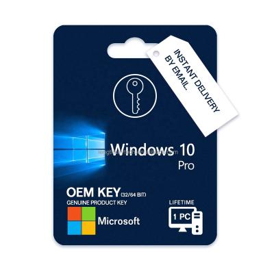 China 24/7 Genuine Original Windows 10 OEM Key Lifetime Key Lifetime Activation Windows 10 Pro Online Email Delivery Stock Ready (1 PC) for sale