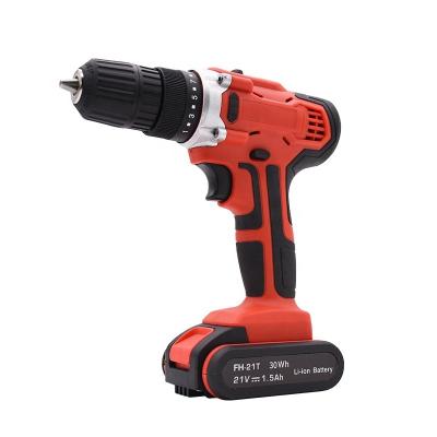 China Durable+Portable+Comfortable handle+Fine 21V Package Factory Direct Sales Heavy Duty Power Hammer Drill Reusable Cordless Electric Drill for sale