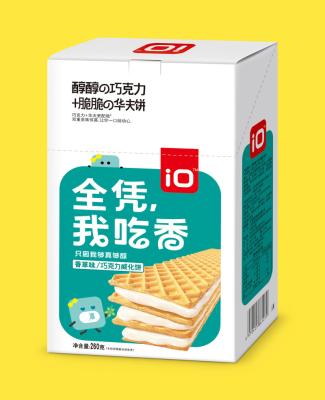 China Vanilla Flavor Wafer Cookie Wafer Sticker Low Salt Leisure Goods for sale