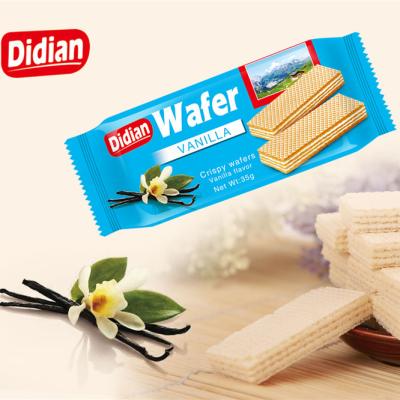 China Brand Low Salt Cheap Lausanne Biscuit Wafer Wafer Wafer Flavor Vanilla 420g Halal Product for sale