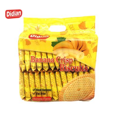 China Pack 476g New OEM Banana Cookies Delicious Low Fat Cheap Individual Cookies Sweet Cream Crispy Cookies for sale