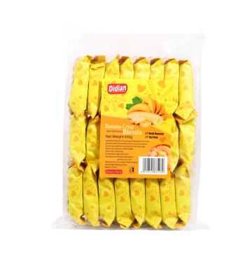 China Low Fat Banana Flavor 480gr Low Sugar Low Fat Energy Sweet Crispy Cookies and Biscuits for sale