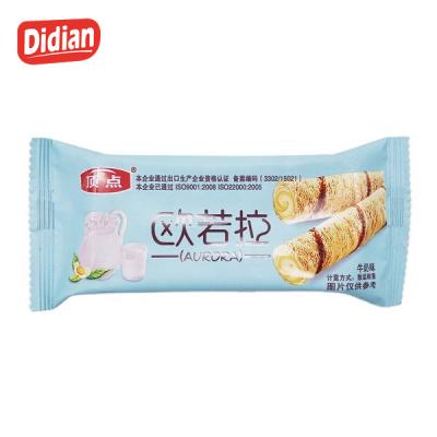 China New Natural Cheap Cookies Delicious Milk Flavor Egg Roll OEM Chinese Croquette Cookie for sale