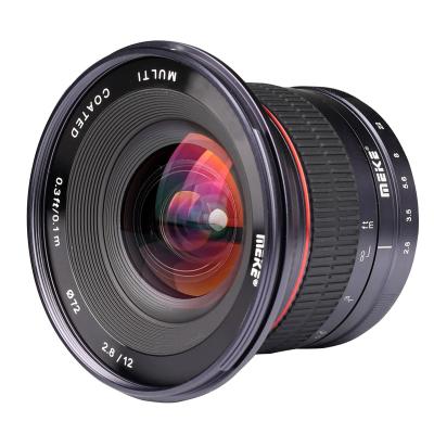 China Meike MK-12mm f2.8 Wide Angle Manual Focus Lens for Canon/Nikon/Sony/Fuji/M4/3 Mirrorless MK-12mm F2.8 Camera for sale