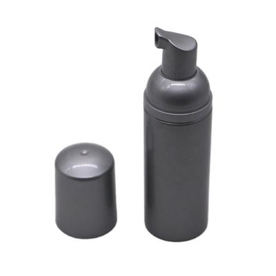 China Plastic Packaging Mini Travel Bottle 50ml PET Mousse Foam Bottle with Customized Logo for sale