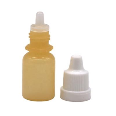 China LDPE Plastic White Empty Squeezable Eye Liquid Dropper Bottle with Tamper Proof Caps 10mL for sale