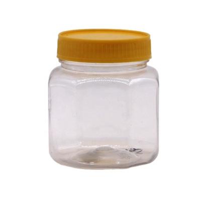 China 200ml PET Octagon Food Jar for Nuts Kernels Customizable Color Plastic Bottle for sale