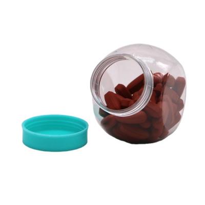 China 70ML/CC PET Round Plastic Bottle Ideal for Candy Snacks and PET Food Storage for sale