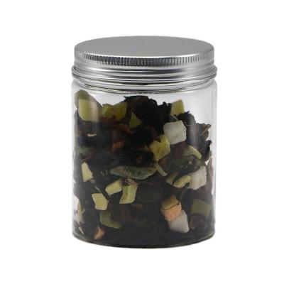 China Confectionery Packaging 250ML PET Food Jar with Screw Cap and Aluminium Lid for sale