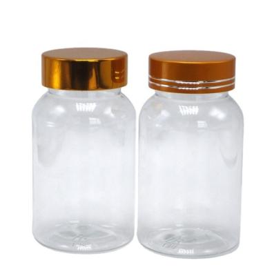 China 120ml Wide Mouth Flip Top Cap PET Bottle for Customized Pill Bottle Supplement Container for sale