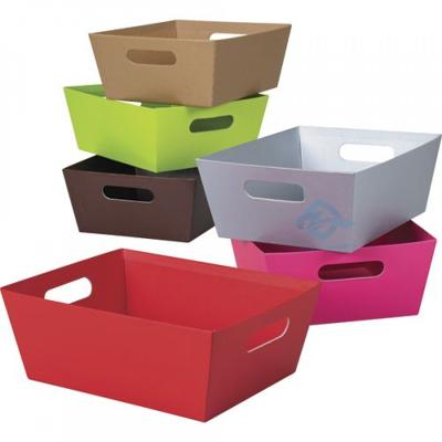 China Recyclable Card Holder Packaging for Guest Basket Placing Tray Larger Cardboard Gift Hamper for sale